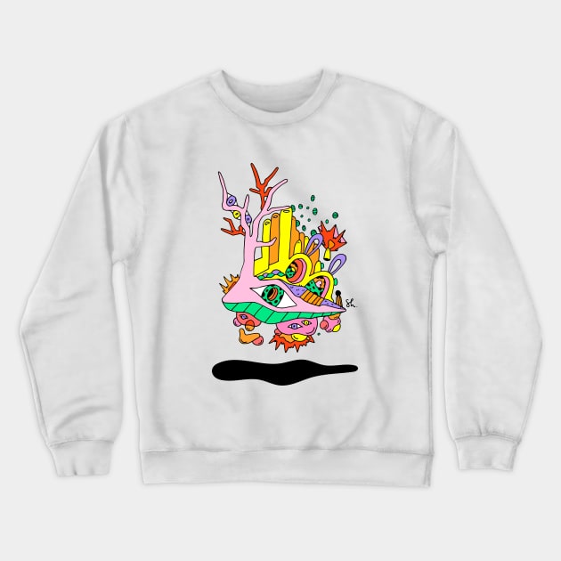 Bubble Town Crewneck Sweatshirt by ShelbyWorks